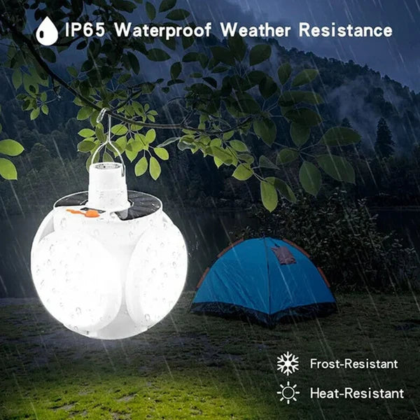 15W Solar LED Lantern – 360-Degree Rechargeable Light