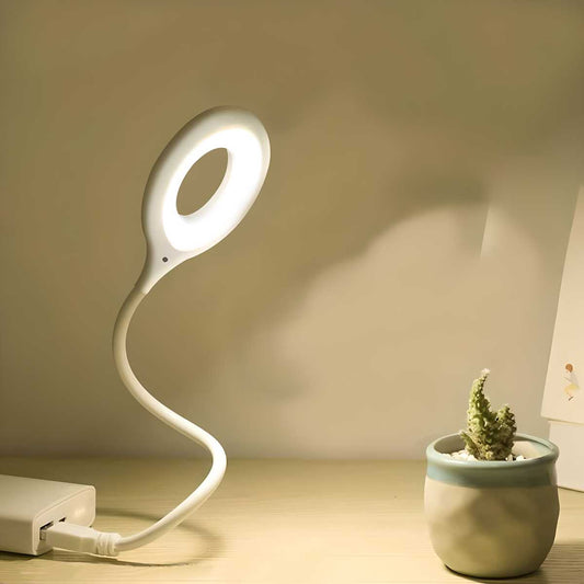 USB Clip-On Flexible Desk Lamp - Adjustable LED Reading Light