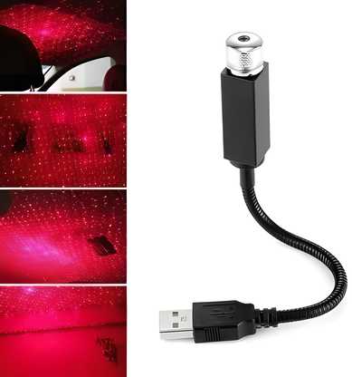 USB Star projector for Ceiling (Red)