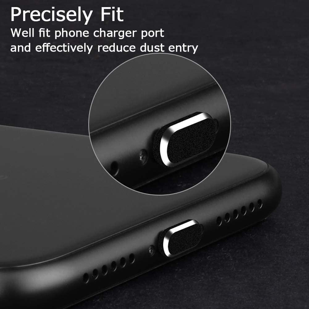 Lightning Port Protective Caps for iPhone (Pack of - 2 Soft Plug)