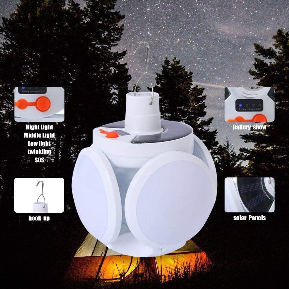 15W Solar LED Lantern – 360-Degree Rechargeable Light