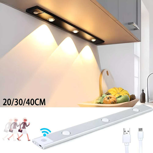 Rechargeable LED Cabinet Light with PIR Motion Sensor - USB Powered