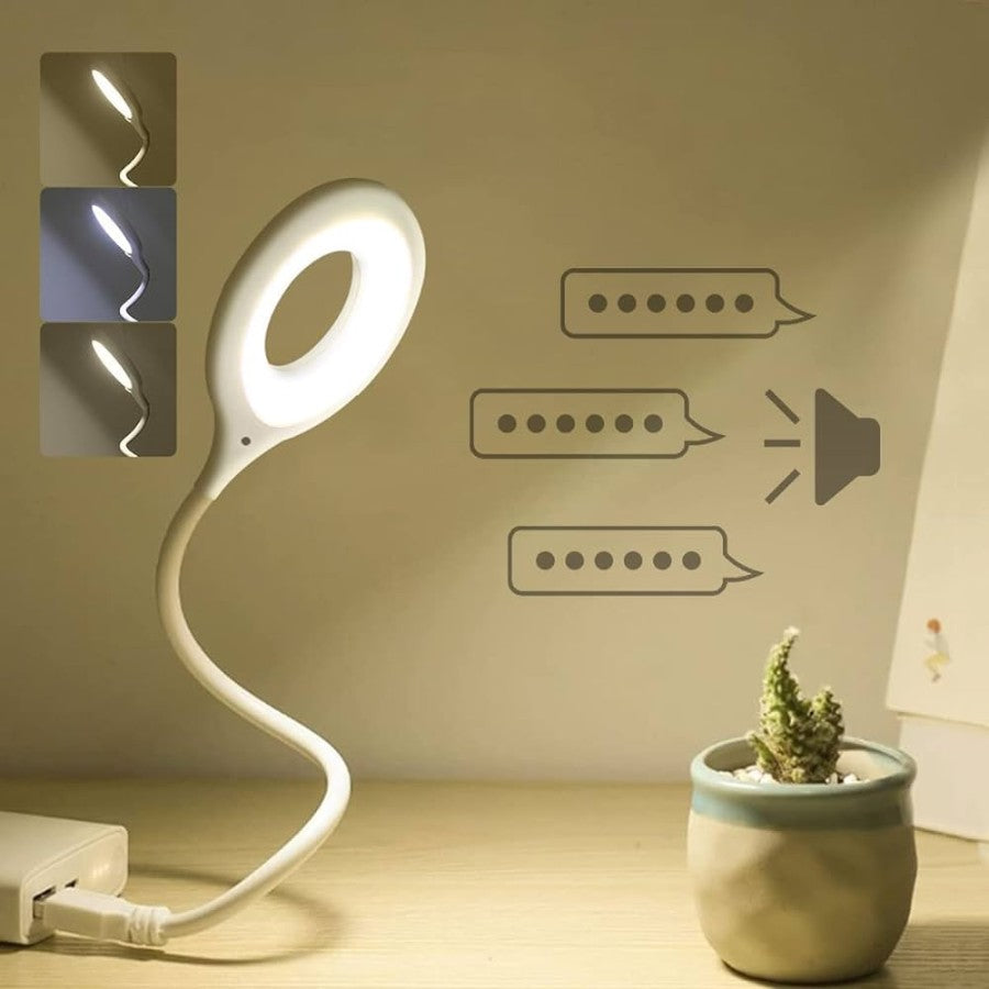 USB Clip-On Flexible Desk Lamp - Adjustable LED Reading Light